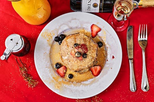 Easy last minute DIY Galentine’s Day brunch pancakes